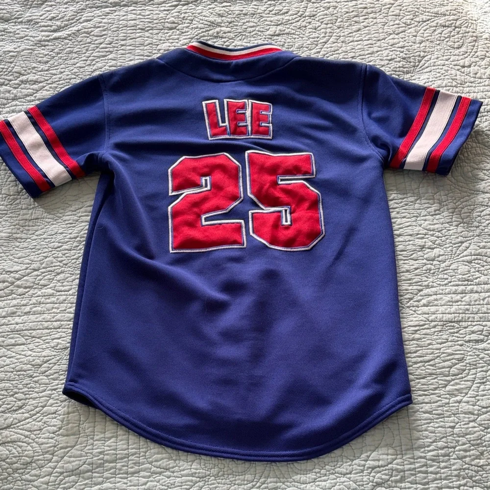 Kids #25 Lee Cubs Baseball Jersey